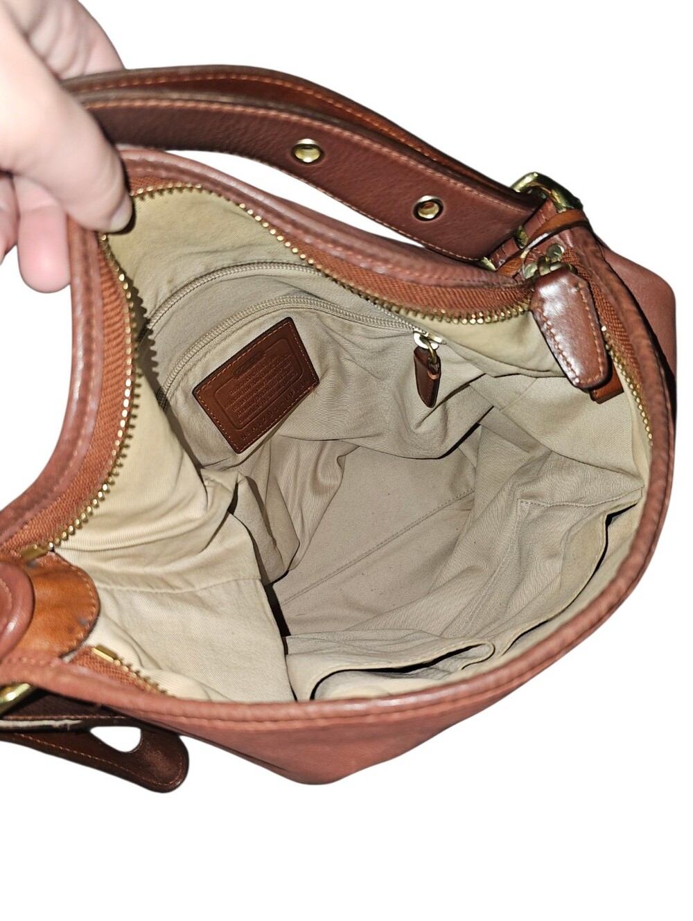 COACH Legacy Tassel Duffle 19889 Leather Brown Shoulder/Crossbody Bag - Picture 12 of 12